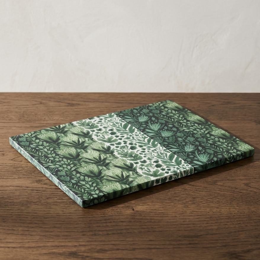 Garden in Green – Rectangular Stonemax Serving Board