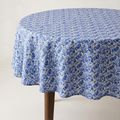 Do Not Forget Me — Floral Cotton-Linen Tablecloth
