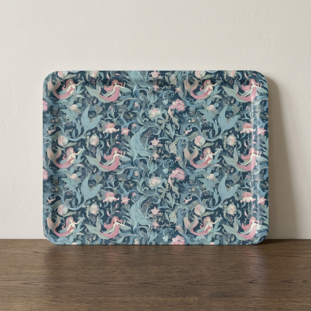 Drift Beneath – Mermaid Tea Tray