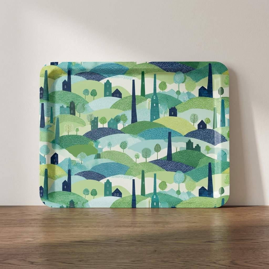 Hills That Remember – Tin Mine Countryside Tea Tray