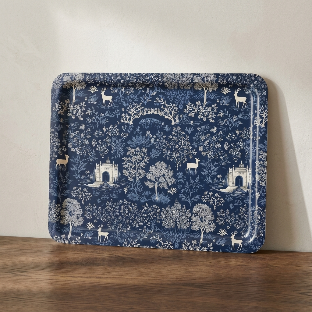 At the Edge of the Estate – Toile Tea Tray