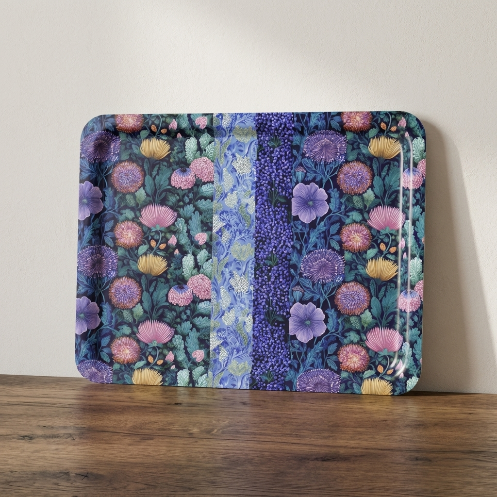 In Full Bloom – Bold Floral Tea Tray
