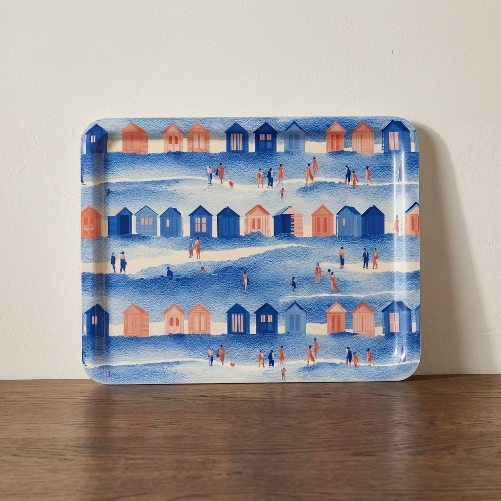 Jolly Days at the Beach – Beach Hut Tea Tray
