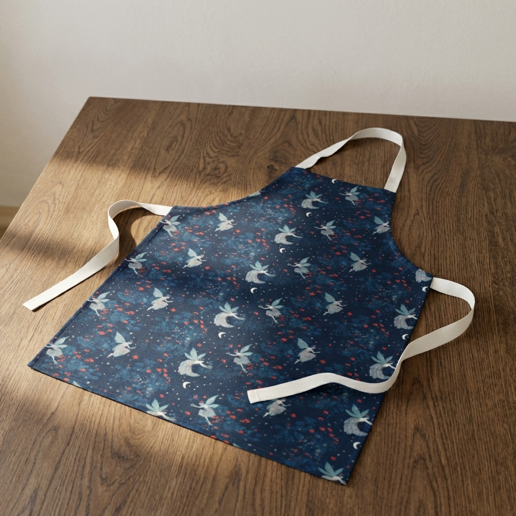 Moonlit Wings – Fairy Print Cotton Apron