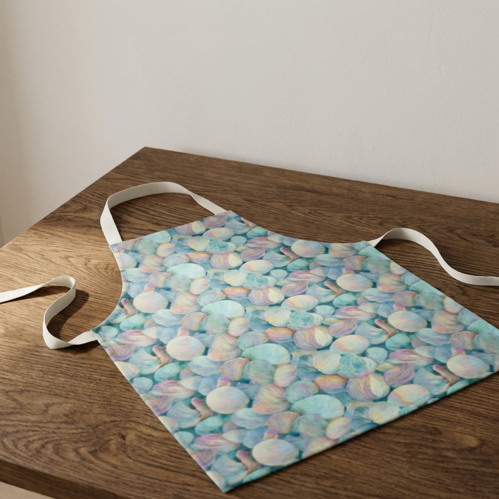 Cockles in Bloom – Shell Print Cotton Apron