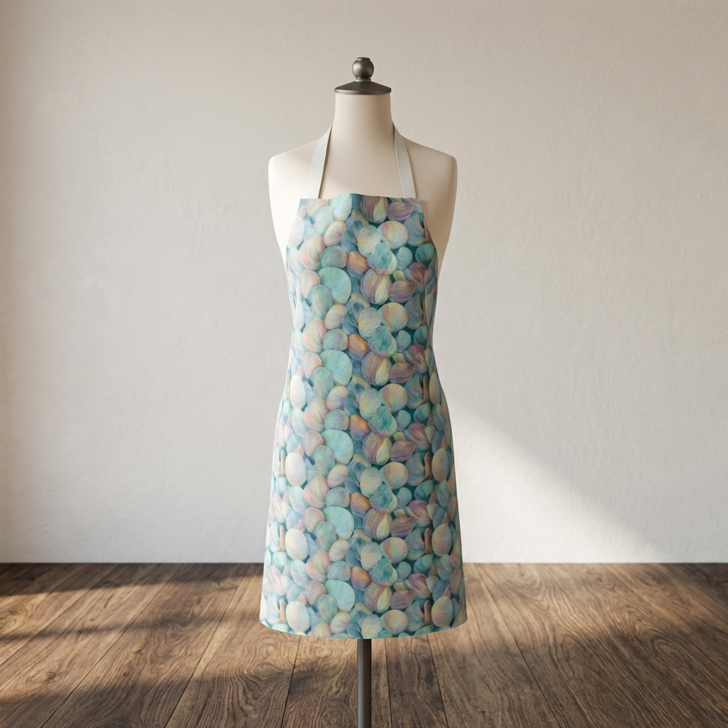 Cockles in Bloom – Shell Print Cotton Apron