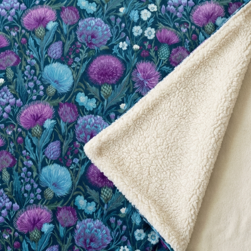 Fleece-Lined Throw — Held Against The Wind