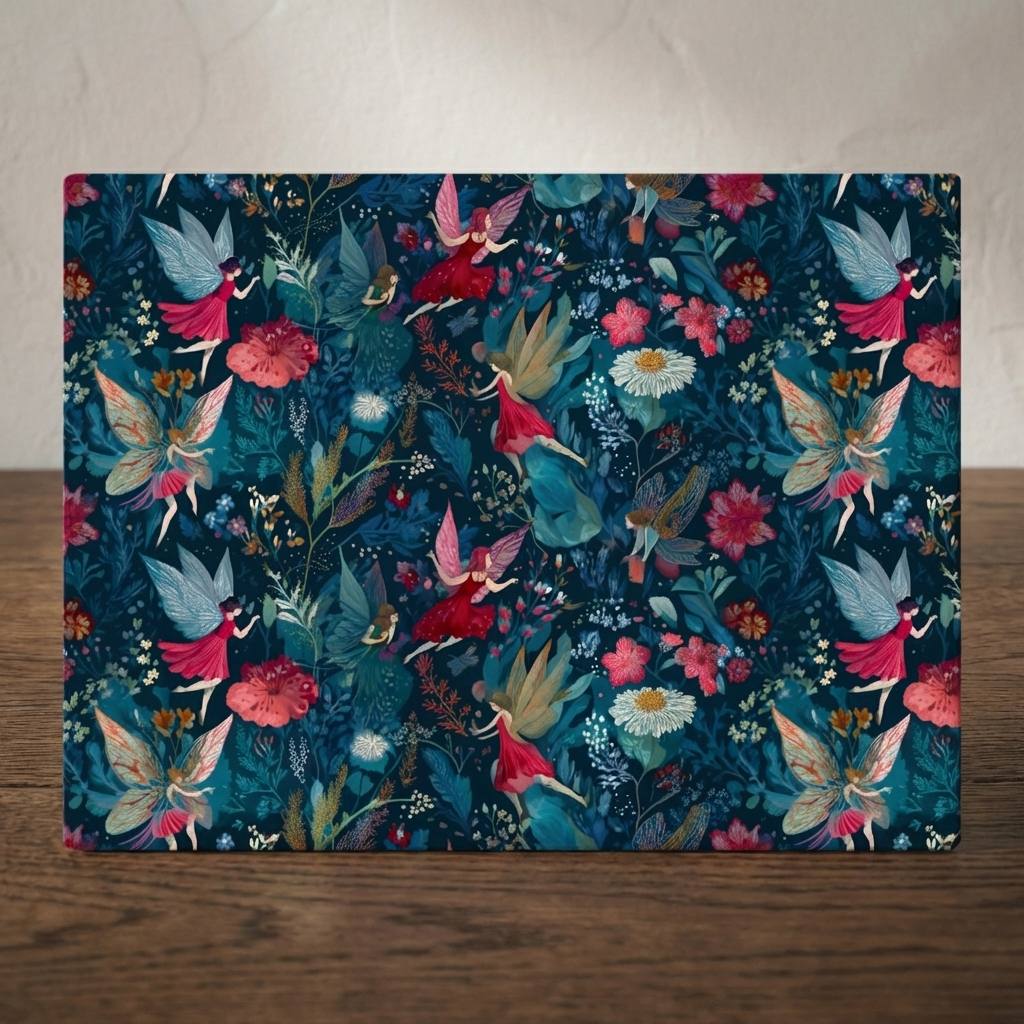 The Enchanted Garden – Fairy Print – Stonemax Chopping Board