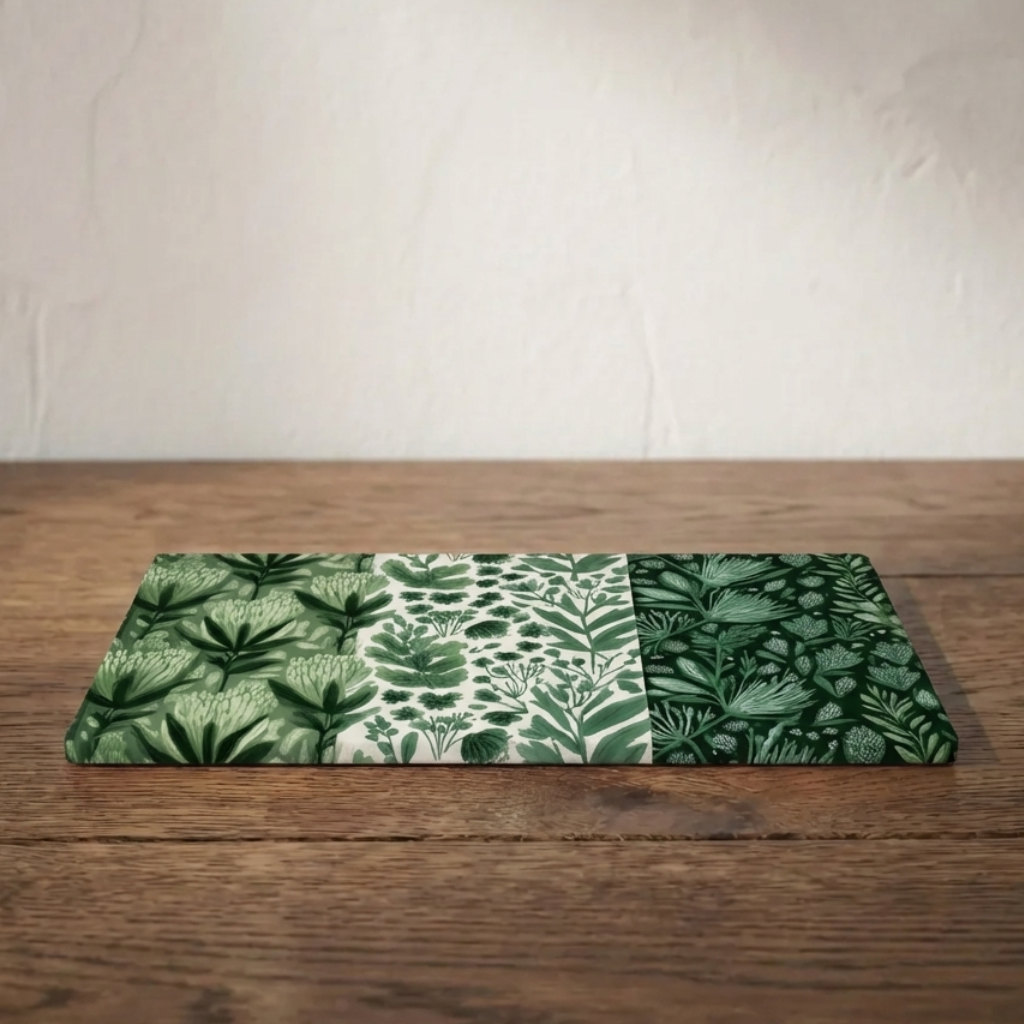 Garden in Green – Botanical Print Stonemax Chopping Board