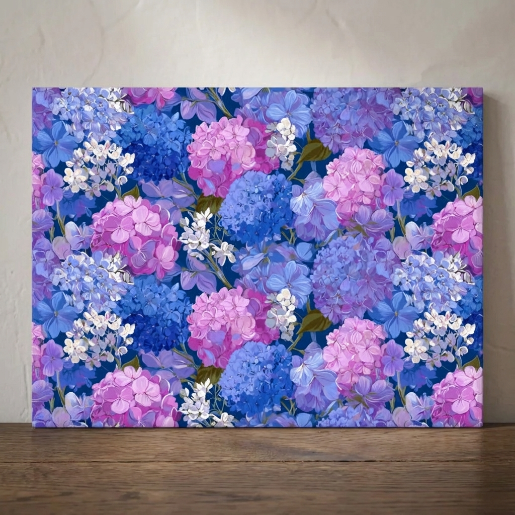 Held in Bloom – Hydrangea Print – Stonemax Chopping Board