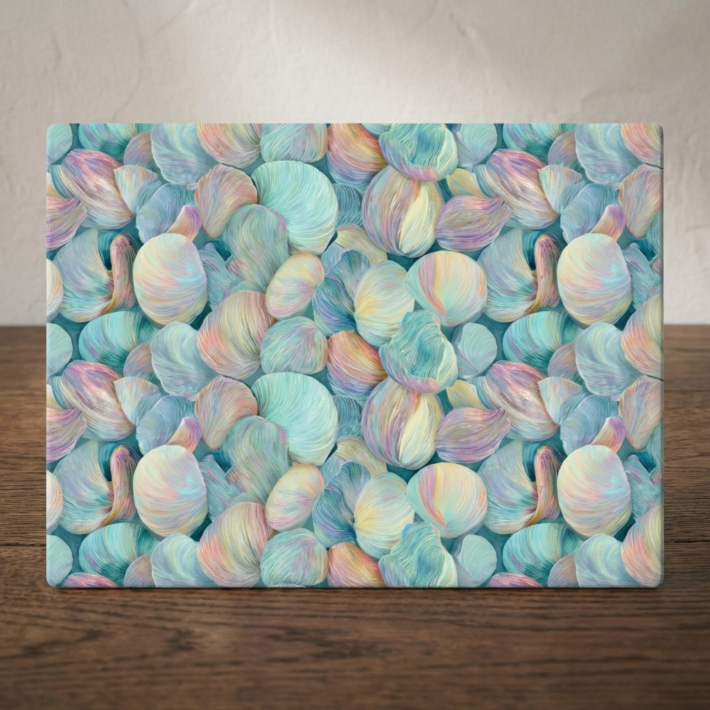 Cockles in Bloom – Shell Print Stonemax Chopping Board