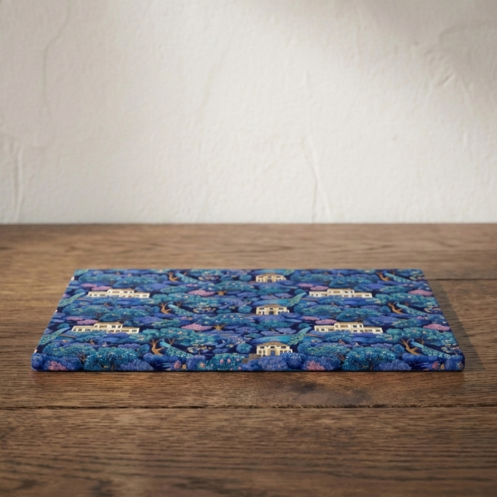 The Night Garden – Peacock Garden Print Stonemax Chopping Board