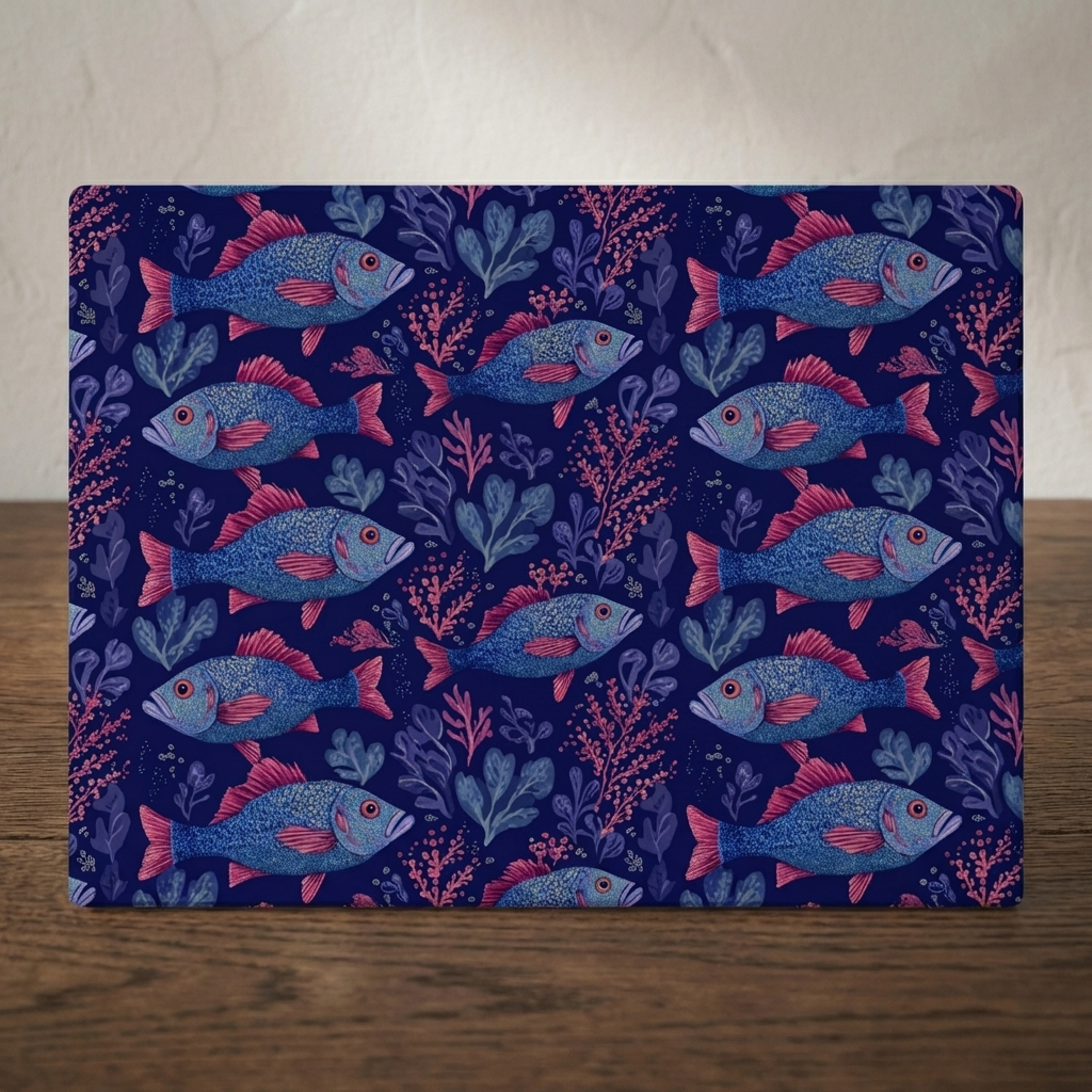 Shoals in Deep Water – Fish Print Stonemax Chopping Board