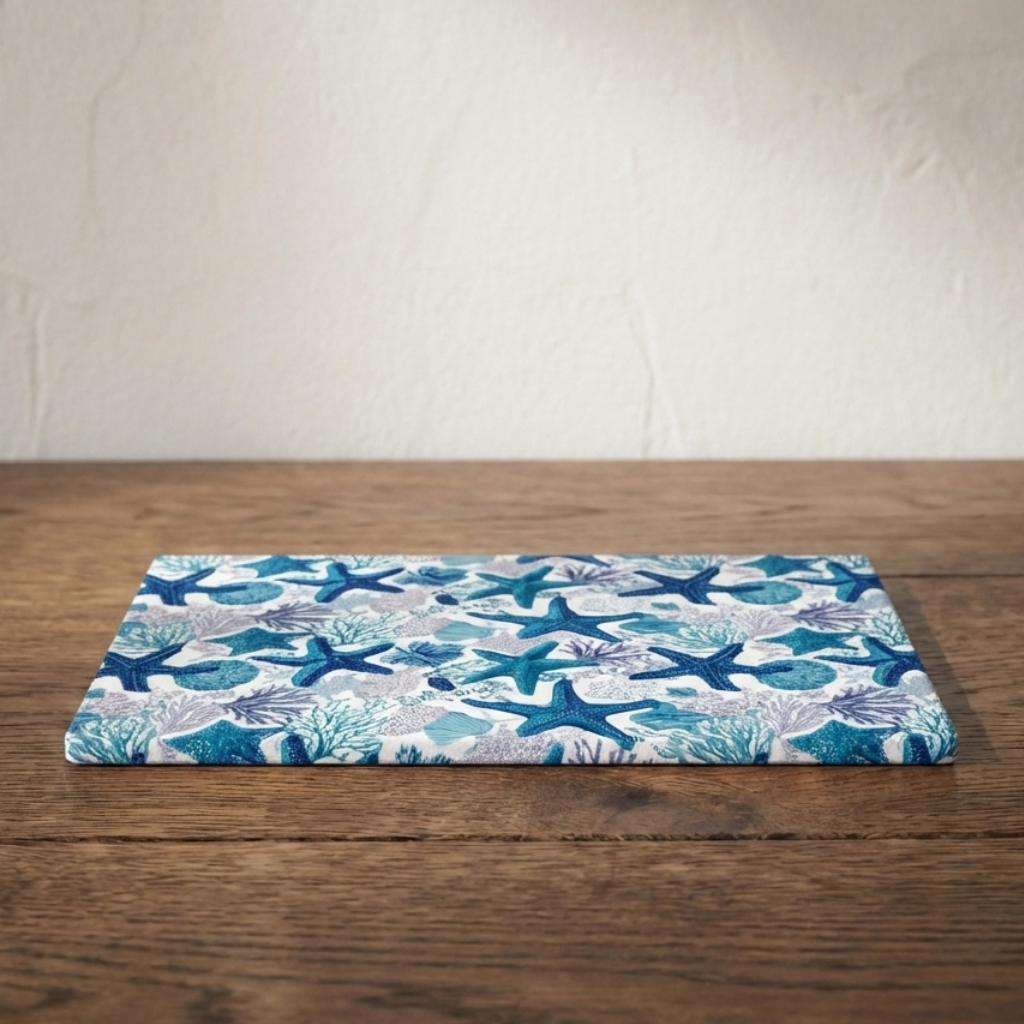 Left by the Turning Tide – Starfish Print – Stonemax Chopping Board