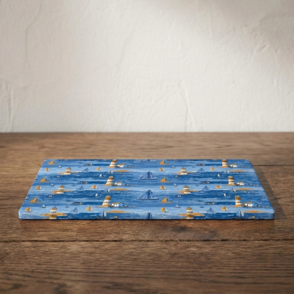 Under Watchful Lights – Lighthouse Print – Stonemax Chopping Board
