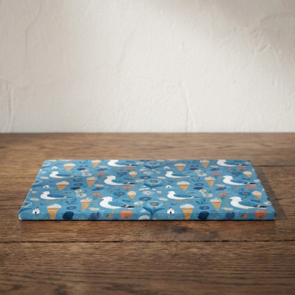 Summer Belongs to The Gulls – Seaside Print Stonemax Chopping Board