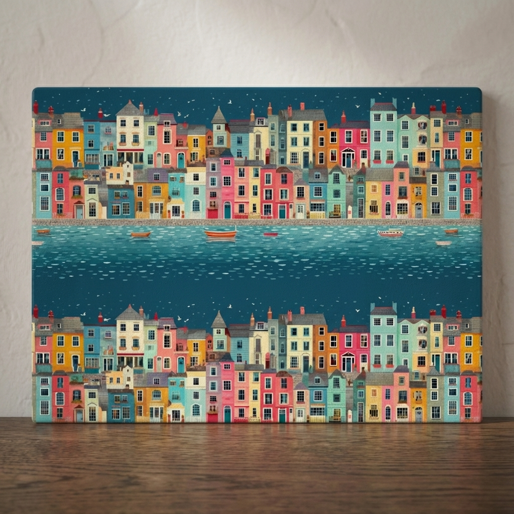 Harbour of Many Colours – Stonemax Chopping Board