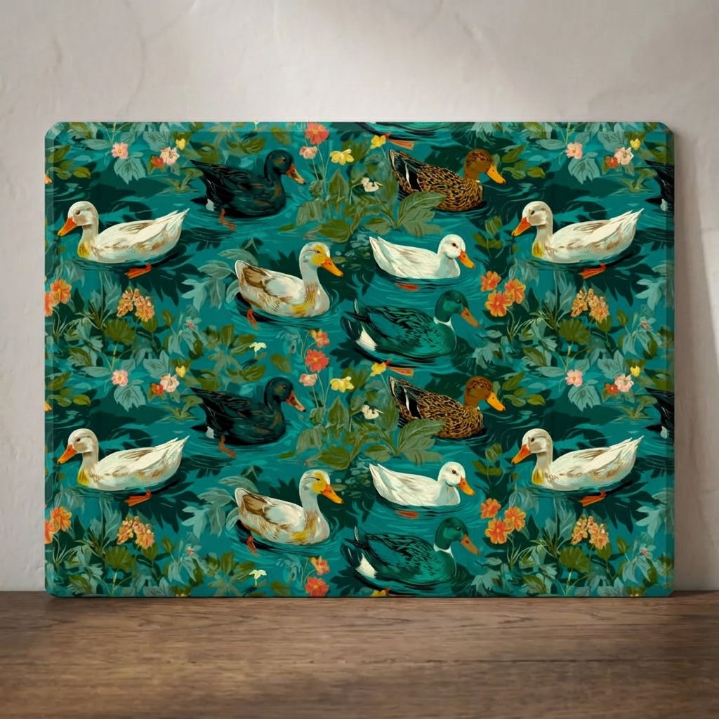 Held by the Water – Ducks Print – Stonemax Chopping Board