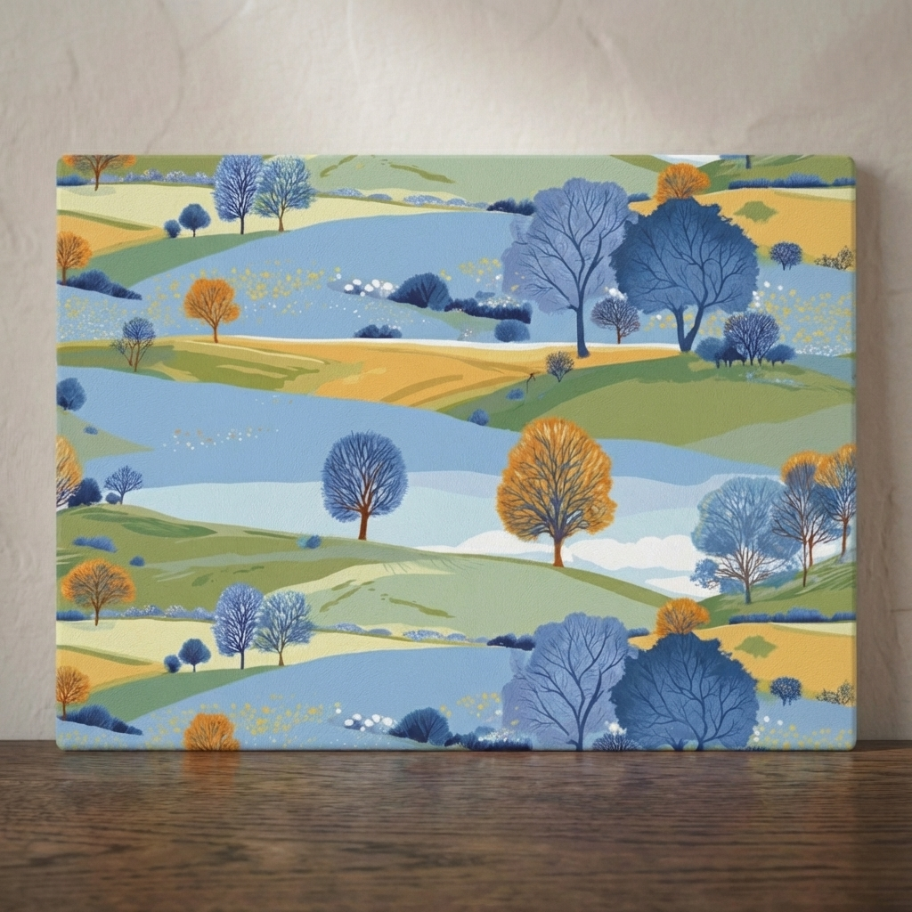 Where the Paths Open Wide – Hills Print – Stonemax Chopping Board