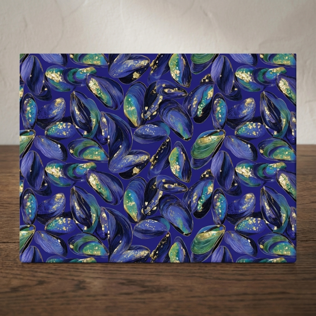 Below the Surface – Mussels Print – Stonemax Chopping Board