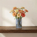 Botanical Glass Vase — Whispering Leaves